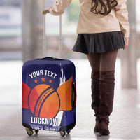Custom Lucknow India Cricket Luggage Cover Go Champions