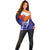 Custom Lucknow India Cricket Off Shoulder Sweater Go Champions