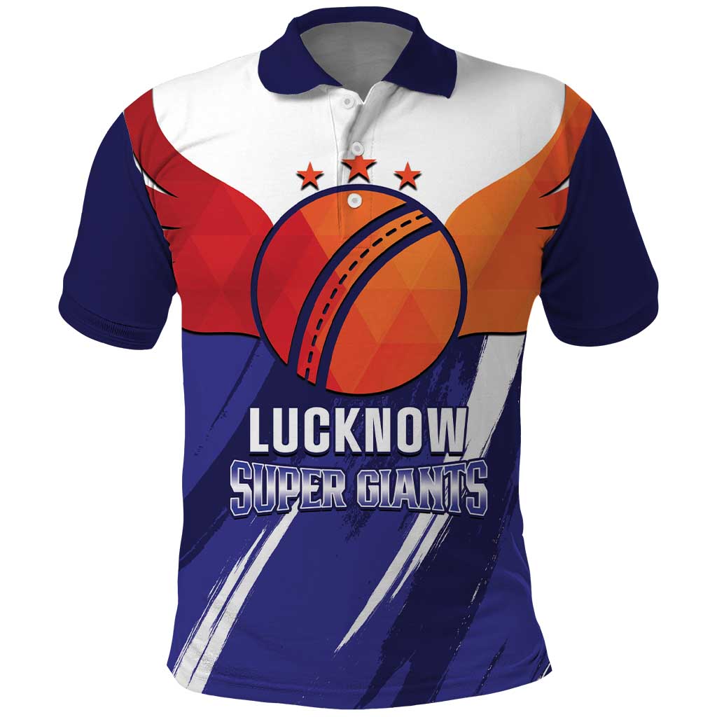Custom Lucknow India Cricket Polo Shirt Go Champions