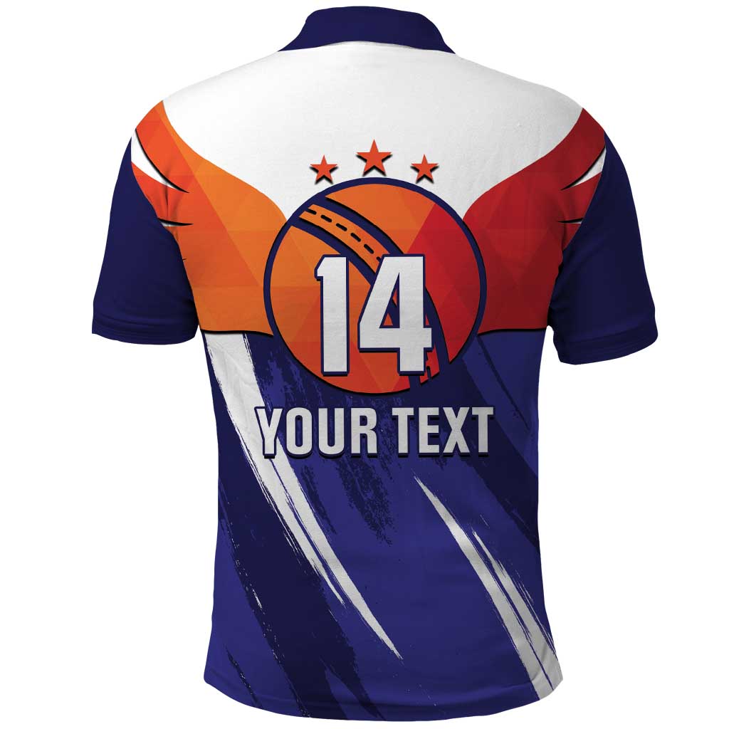 Custom Lucknow India Cricket Polo Shirt Go Champions