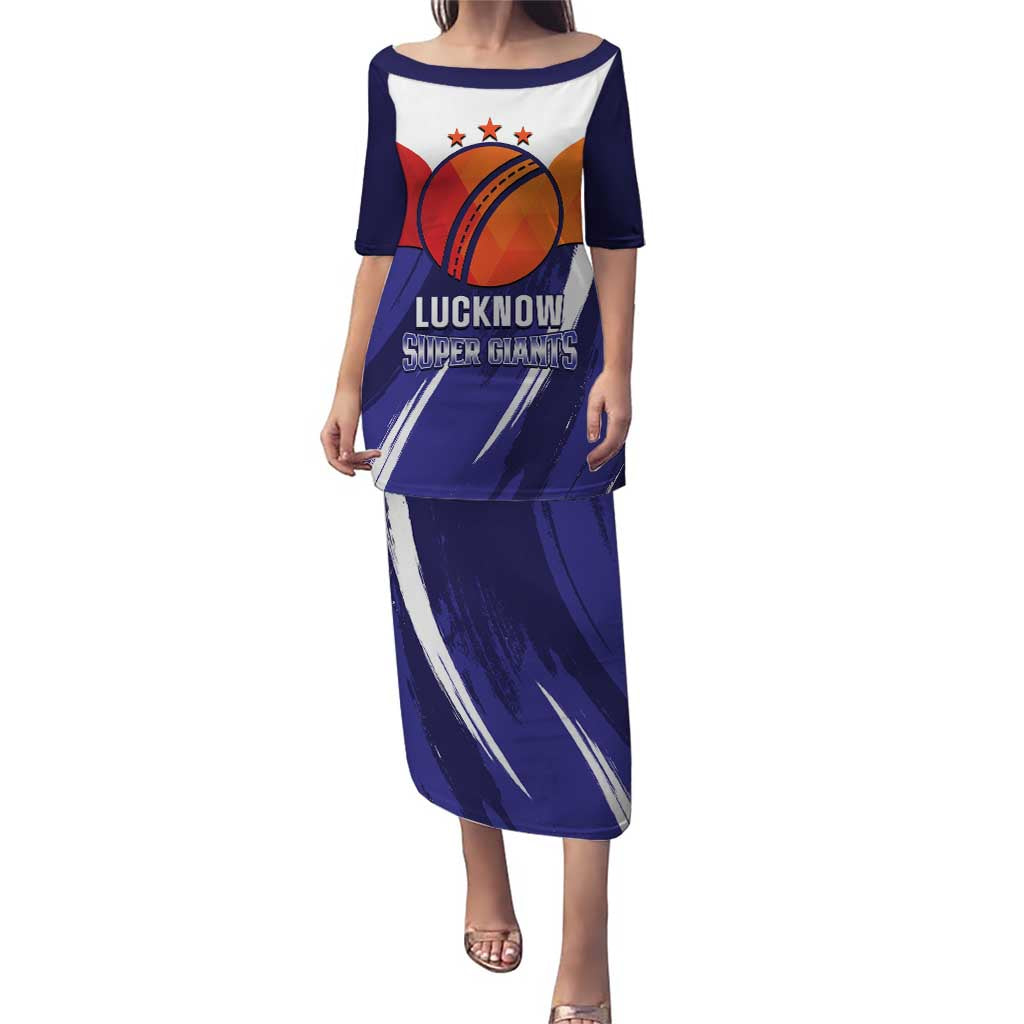 Custom Lucknow India Cricket Puletasi Go Champions