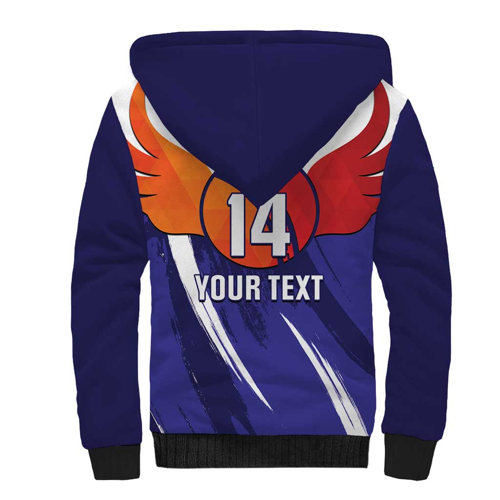 Custom Lucknow India Cricket Sherpa Hoodie Go Champions