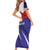 Custom Lucknow India Cricket Short Sleeve Bodycon Dress Go Champions