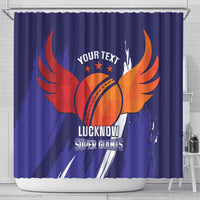 Custom Lucknow India Cricket Shower Curtain Go Champions