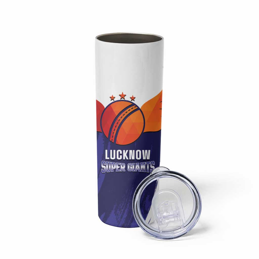 Custom Lucknow India Cricket Skinny Tumbler Go Champions