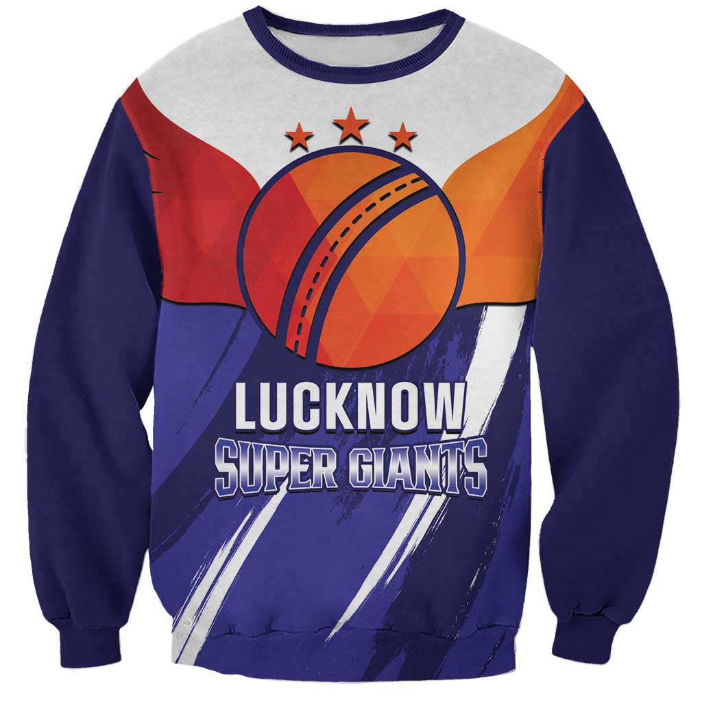 Custom Lucknow India Cricket Sweatshirt Go Champions