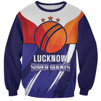 Custom Lucknow India Cricket Sweatshirt Go Champions