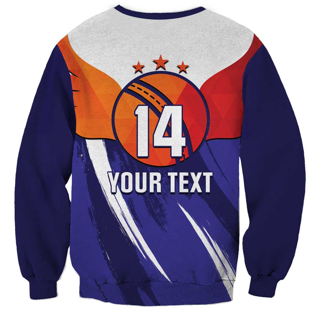 Custom Lucknow India Cricket Sweatshirt Go Champions