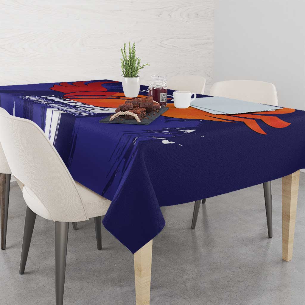 Custom Lucknow India Cricket Tablecloth Go Champions