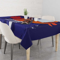 Custom Lucknow India Cricket Tablecloth Go Champions