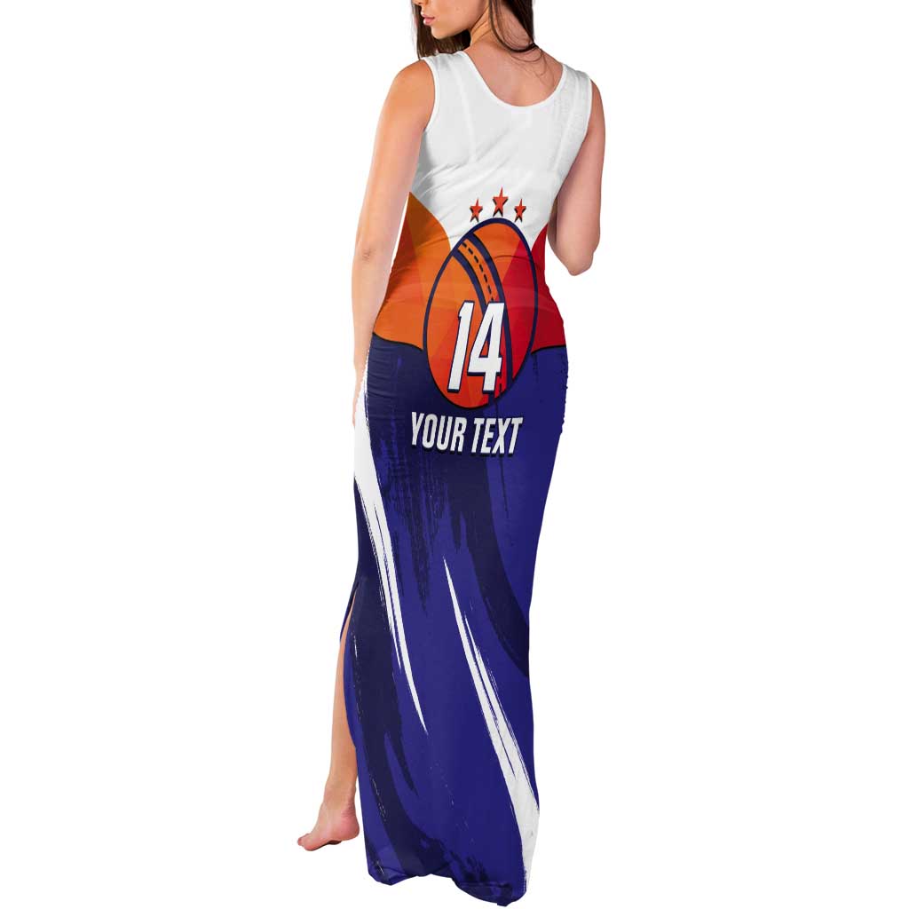 Custom Lucknow India Cricket Tank Maxi Dress Go Champions