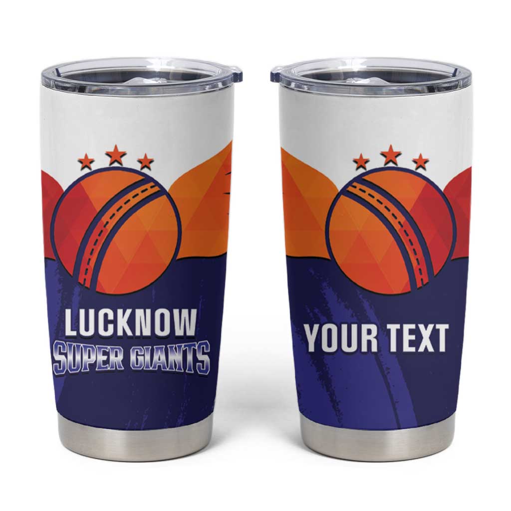 Custom Lucknow India Cricket Tumbler Cup Go Champions