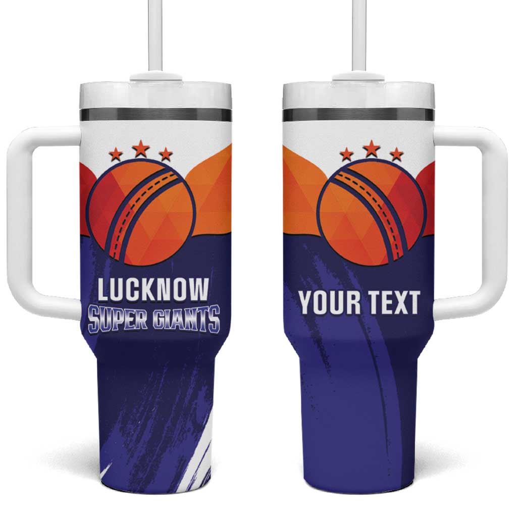 Custom Lucknow India Cricket Tumbler With Handle Go Champions