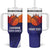 Custom Lucknow India Cricket Tumbler With Handle Go Champions