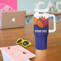 Custom Lucknow India Cricket Tumbler With Handle Go Champions