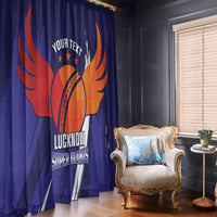 Custom Lucknow India Cricket Window Curtain Go Champions