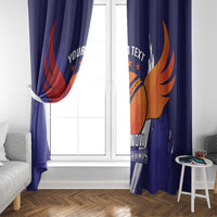 Custom Lucknow India Cricket Window Curtain Go Champions
