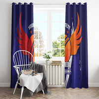 Custom Lucknow India Cricket Window Curtain Go Champions