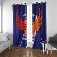 Custom Lucknow India Cricket Window Curtain Go Champions