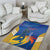 Custom Mumbai India Cricket Area Rug Go Champions