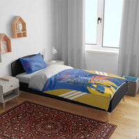 Custom Mumbai India Cricket Bedding Set Go Champions
