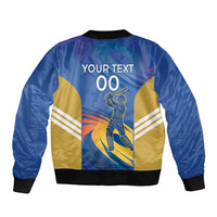 Custom Mumbai India Cricket Bomber Jacket Go Champions