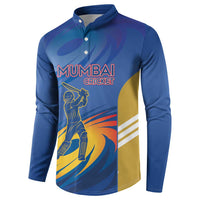 Custom Mumbai India Cricket Button Sweatshirt Go Champions