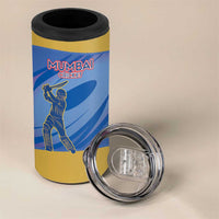 Custom Mumbai India Cricket 4 in 1 Can Cooler Tumbler Go Champions