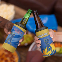 Custom Mumbai India Cricket 4 in 1 Can Cooler Tumbler Go Champions