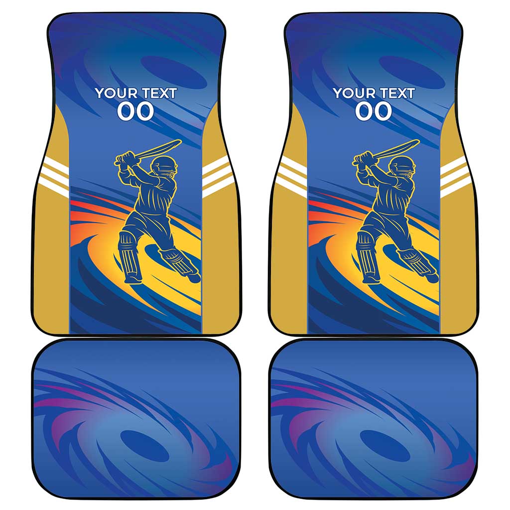 Custom Mumbai India Cricket Car Mats Go Champions