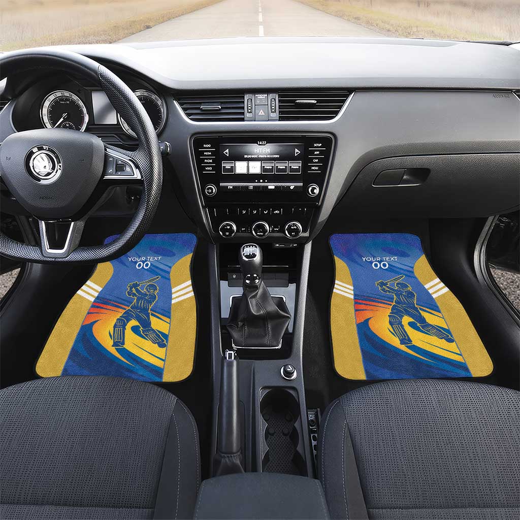 Custom Mumbai India Cricket Car Mats Go Champions