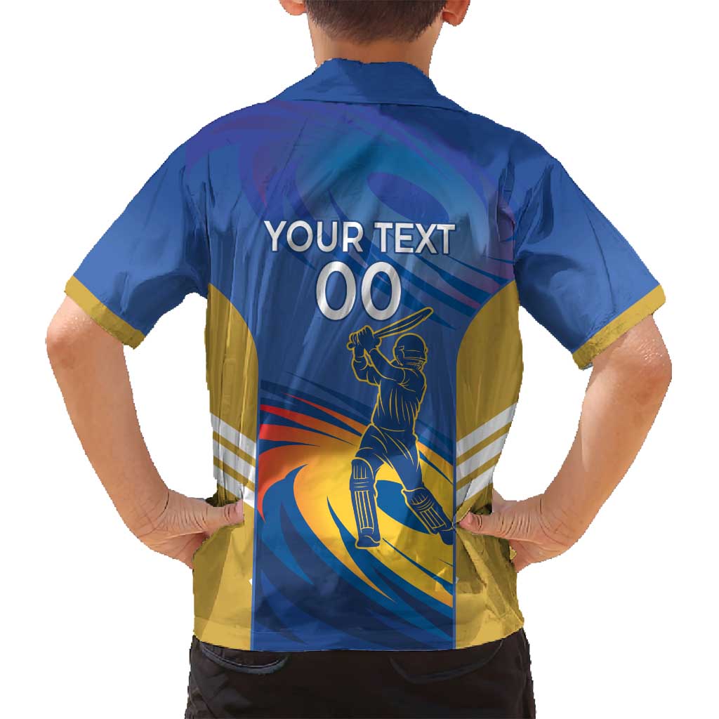 Custom Mumbai India Cricket Family Matching Summer Maxi Dress and Hawaiian Shirt Go Champions