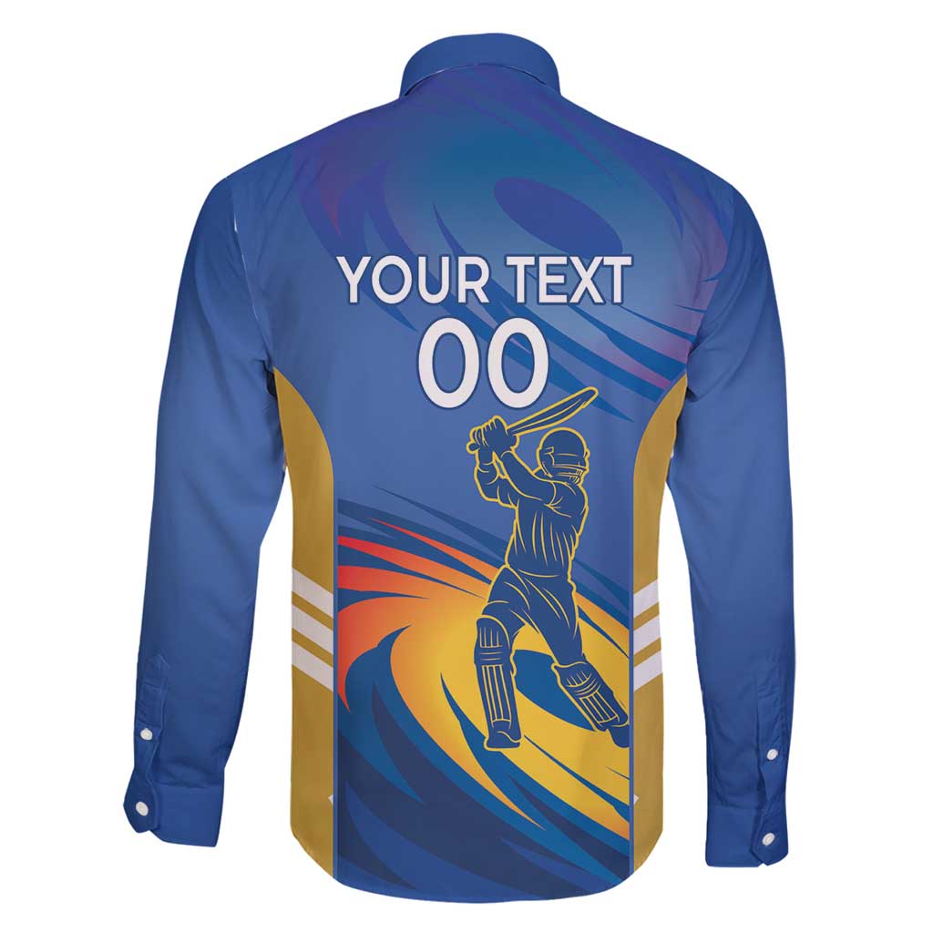 Custom Mumbai India Cricket Family Matching Summer Maxi Dress and Hawaiian Shirt Go Champions