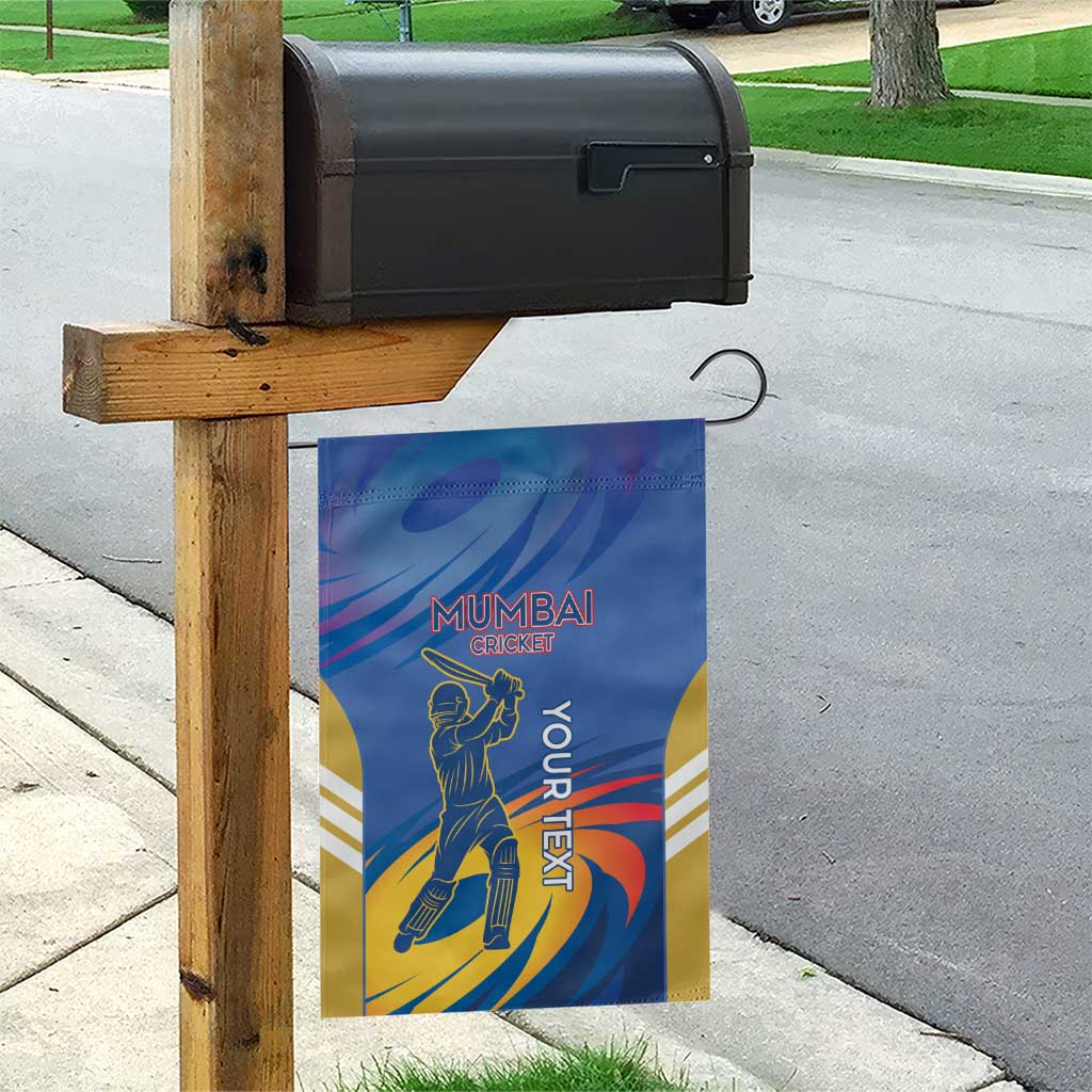 Custom Mumbai India Cricket Garden Flag Go Champions