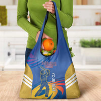 Custom Mumbai India Cricket Grocery Bag Go Champions