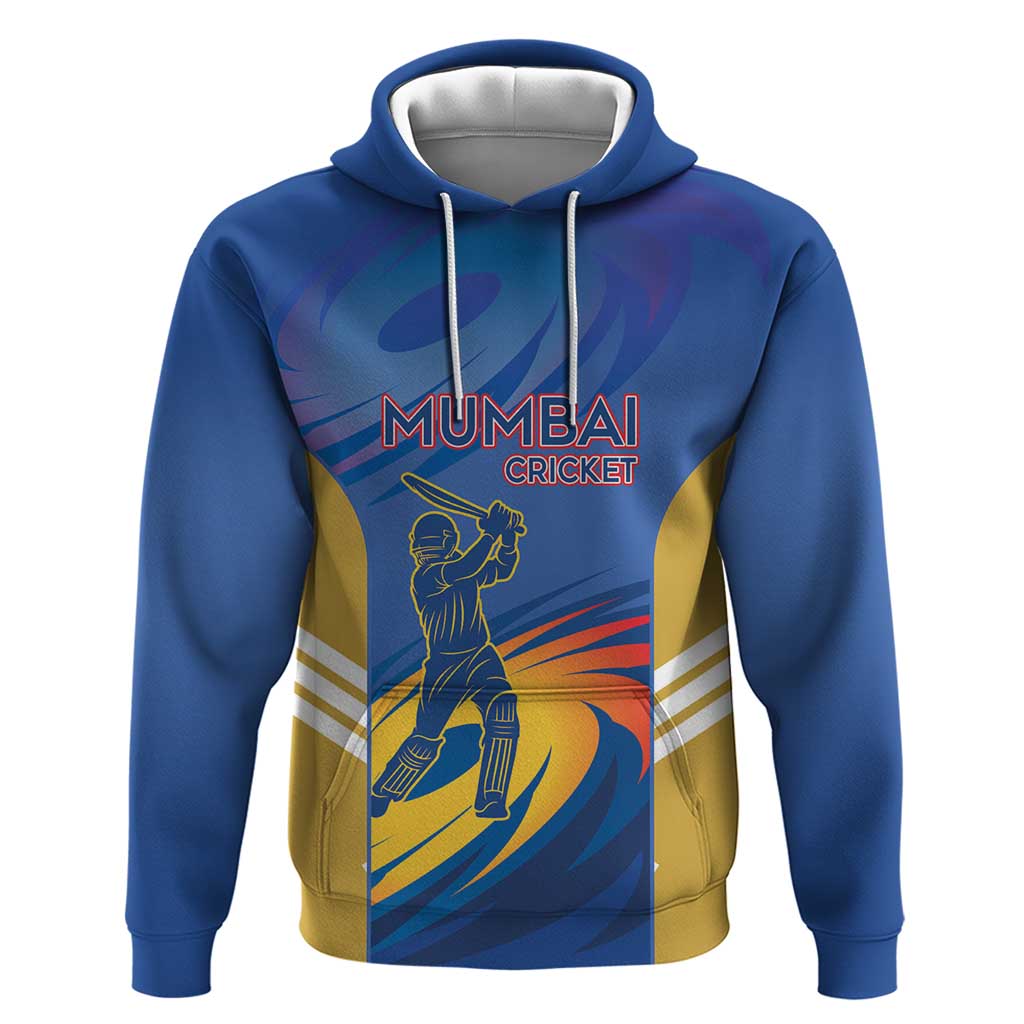 Custom Mumbai India Cricket Hoodie Go Champions