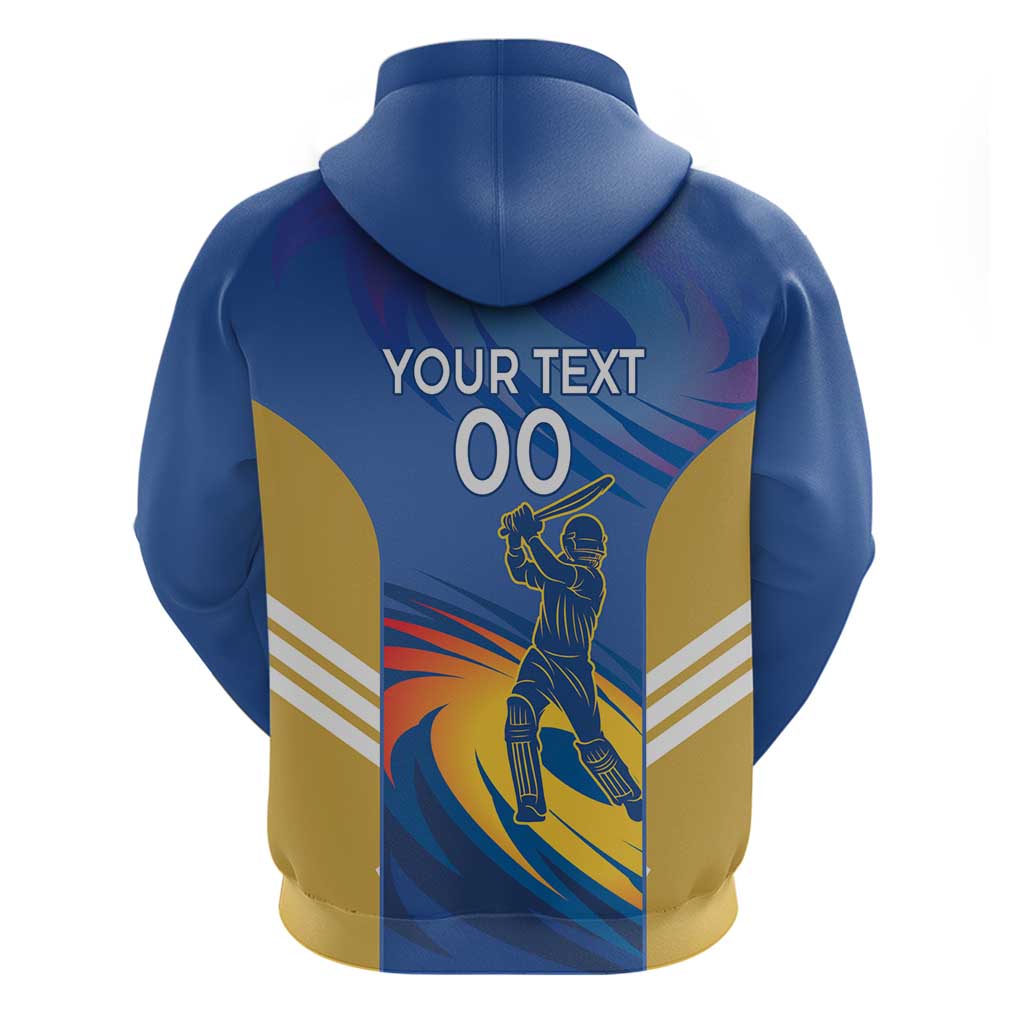Custom Mumbai India Cricket Hoodie Go Champions