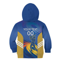 Custom Mumbai India Cricket Kid Hoodie Go Champions
