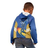 Custom Mumbai India Cricket Kid Hoodie Go Champions