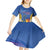 Custom Mumbai India Cricket Kid Short Sleeve Dress Go Champions