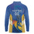 Custom Mumbai India Cricket Long Sleeve Polo Shirt Go Champions