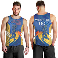 Custom Mumbai India Cricket Men Tank Top Go Champions