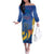 Custom Mumbai India Cricket Off The Shoulder Long Sleeve Dress Go Champions