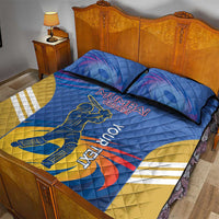 Custom Mumbai India Cricket Quilt Bed Set Go Champions
