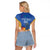Custom Mumbai India Cricket Raglan Cropped T Shirt Go Champions