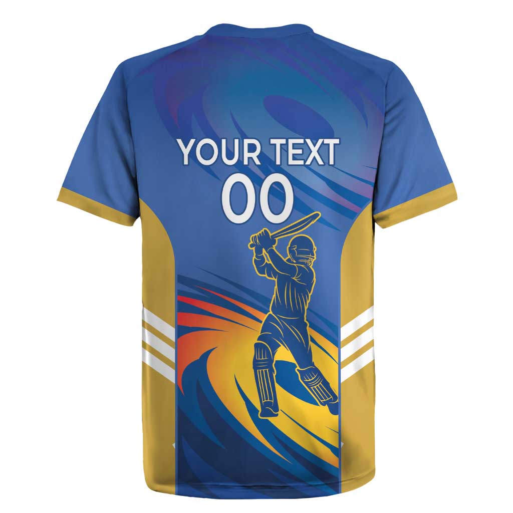 Custom Mumbai India Cricket Rugby Jersey Go Champions
