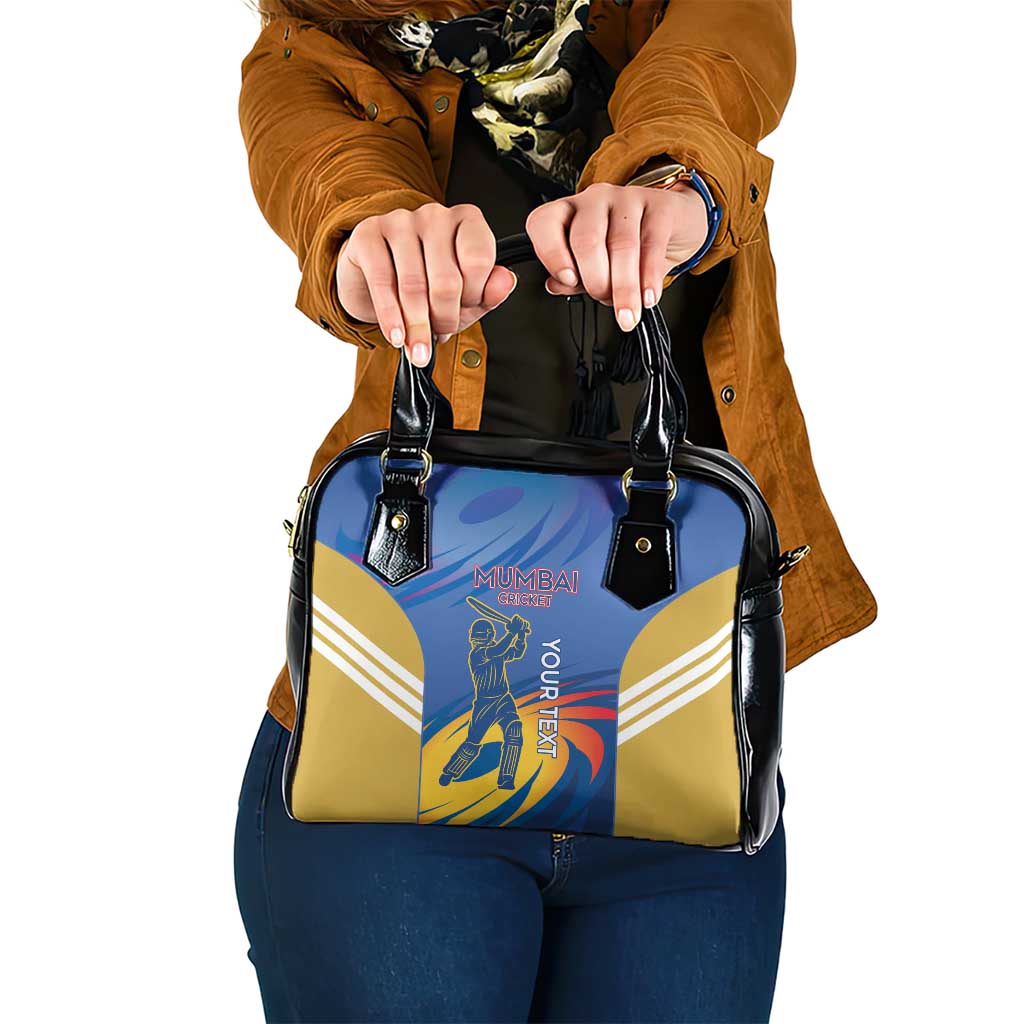 Custom Mumbai India Cricket Shoulder Handbag Go Champions
