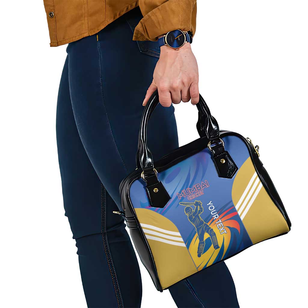 Custom Mumbai India Cricket Shoulder Handbag Go Champions