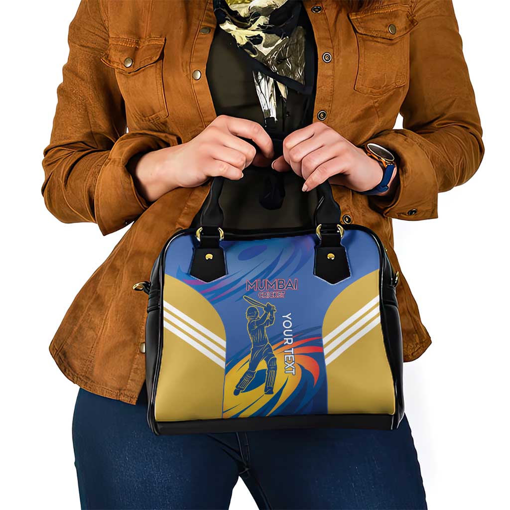 Custom Mumbai India Cricket Shoulder Handbag Go Champions