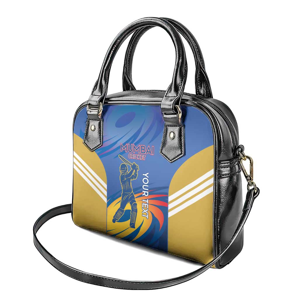 Custom Mumbai India Cricket Shoulder Handbag Go Champions